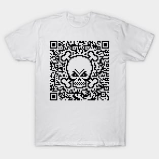 Skull And Crossbones (Quick Response Code / POS) T-Shirt